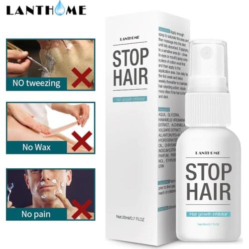 Reduce Hair Growth Inhibitor Spray Whole Body Prevents Hair Growth Leg Body Armpit Hands Facial Depilation Essence Liquid TSLM1