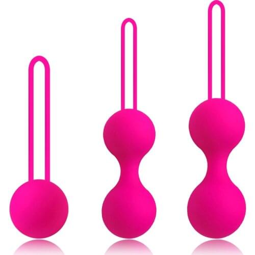 Vaginal Ball Sex Toys for Women Safe Silicone Smart Kegel Balls Chinese Ben Wa Vagina Geisha Massager Ball Tightening Exerciser