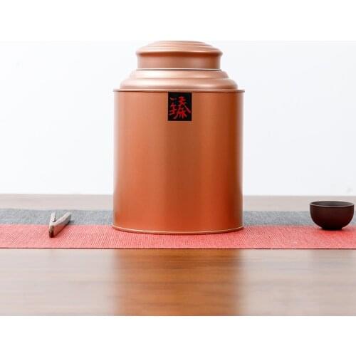 Xin Jia Yi Packaging Tea Storage Metal Round Can Empty Printed Tin Can