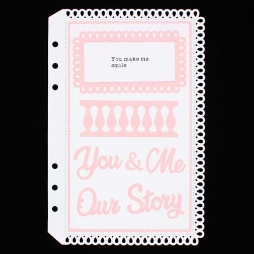 ZFPARTY Planner dies Metal Cutting Dies Stencils for DIY Scrapbooking Decorative Embossing DIY Paper Cards