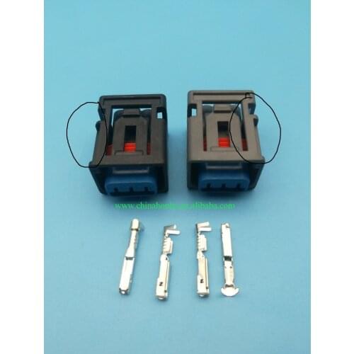 10pcs 3-pin 2.2 mm female plug ignition coil high voltage harness connector for Ford 1W7T-14A464-MA card slot