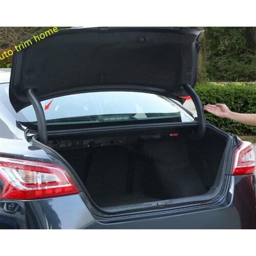 Lapetus Rear Trunk Box Hinged Protection Kit Cover Trim 2 pcs / set For Nissan Teana / Altima 2013 2014 2015 Plastic