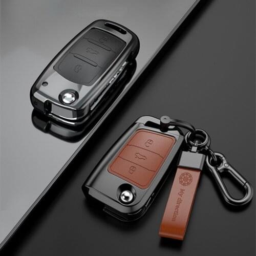 Car Key Case Cover For Volkswagen VW Golf 7 gti mk7 r Touran Skoda Octavia 3 Superb Karoq Kodiaq Seat Leon mk3 Ateca Accessories