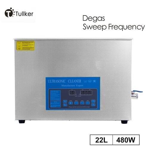 Digital 22L Ultrasonic Cleaner Bath Degassing Heated Motor Carburetor Auto Parts Gun Metal Mold Ultra Sonic Clean Washer Tank