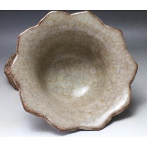 Antique Song Dynasty porcelain bowl,Ice crack lotus bowl,handmade crafts,best collection & adornment, Free shipping