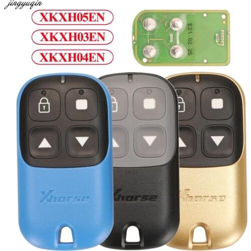 Jingyuqin 5pcs VVDI Wire Remote Control Car Key For Xhorse VVDI2 Mini Key Tool XKXH03EN/XKXH04EN/XKXH05EN 4 Buttons Fob