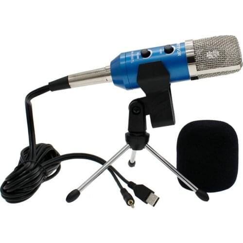 USB Gaming Computer Condenser PC Microphone Mic with Tripod Stand for Streaming, Podcasting, Vocal Recording