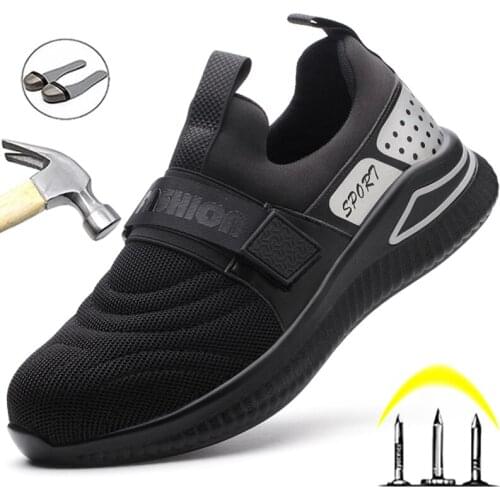 Nice Steel Toe Shoes Work Sneakers Men Safety Shoes Puncture-Proof Security Industrial Shoes Lightweight Work Shoes Dropshipping