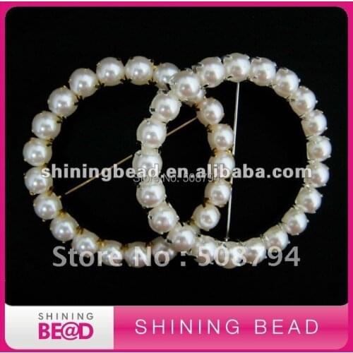 Round shape pearl buckles for chair decoartion,free shipping,fashion pearl buckles for garment,popular pearl buckles for dress