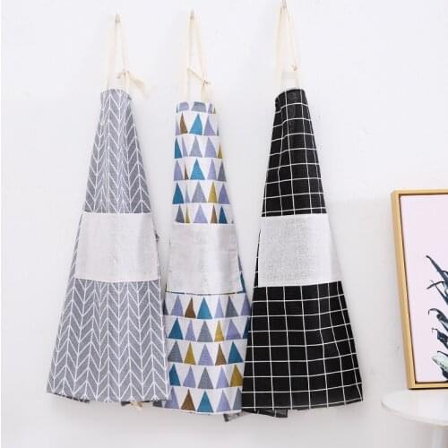 Kitchen Linen Apron Dirt Proof Cooking Apron