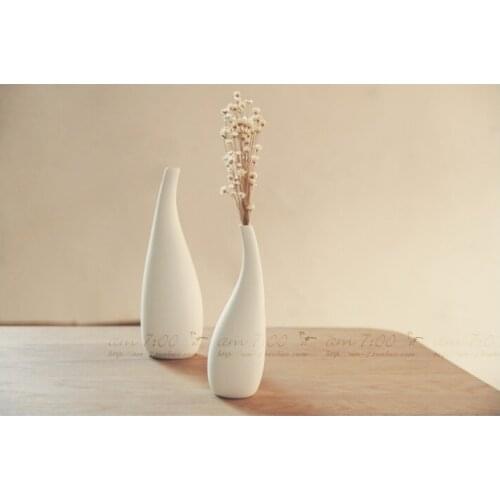 Nordic brief white vase decoration bottle modern home soft Interior home decor