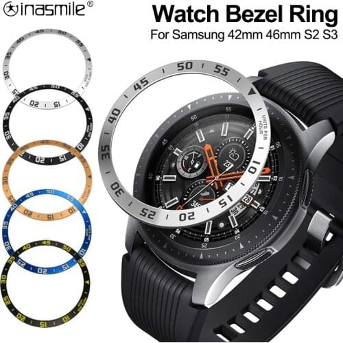 Bezel Ring For Samsung Galaxy Watch 46mm 42mm Frontier/Classic Metal Protector Cover Case For Samsung Gear S2 S3 Watch Case