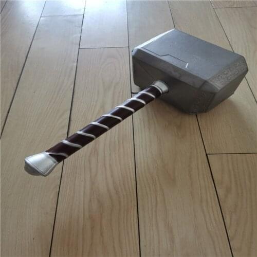 Cosplay Ts Hammer 1:1 Hammer Prop Weapon Model Movie Role Playing Safety 44CM PU Material Halloween Gift Prop
