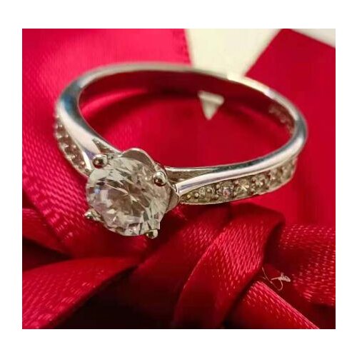 ND09 925 sterling silver, NSCD simulation diamond ring, very brilliant