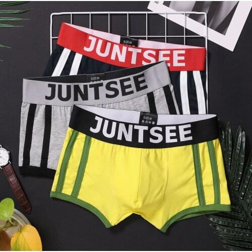 Underwear Lycra cotton boxers sexy youth cotton four-legged pants fashion sports leisure personality shorts head