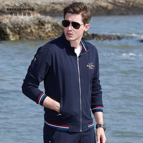 Bruce&Shark New Men Sport Wear Top Quality Baseball Jacket Men Smart Causal Fashion style Male Sport wear Loose Jacket M TO 3XL
