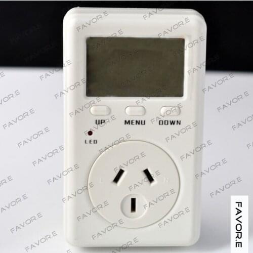 Plug-in single phase digital display Current meter,power factor meter - AU plug D02B