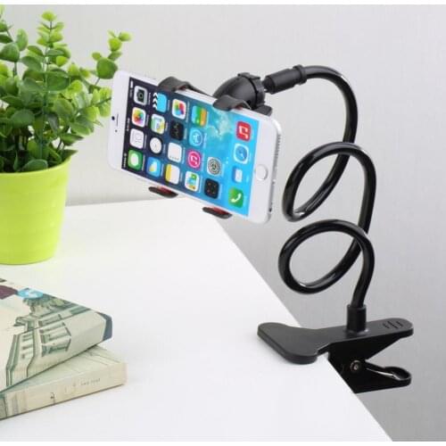 Portable Long Arm Mount Universal Cell Phone Tablet GPS Clamp Holder Stand Brace