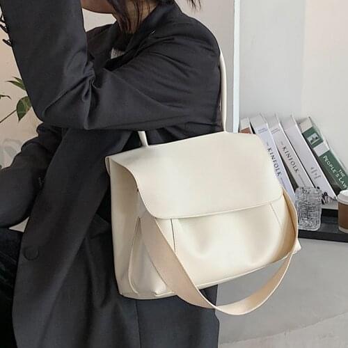 S.IKRR Big Capacity PU Leather Shopper Handbag Bags for Women 2021 Tend Branded Large Shoulder Handbags Womens Crossbody Purses