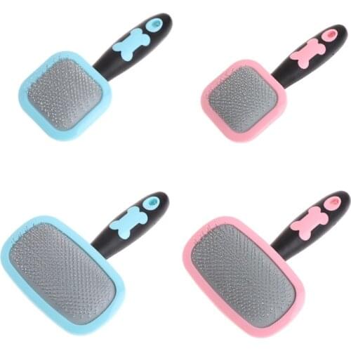 Handle Shedding Hair Brush Pin Fur Grooming Trimmer Comb Tool For Pet Dog Cat