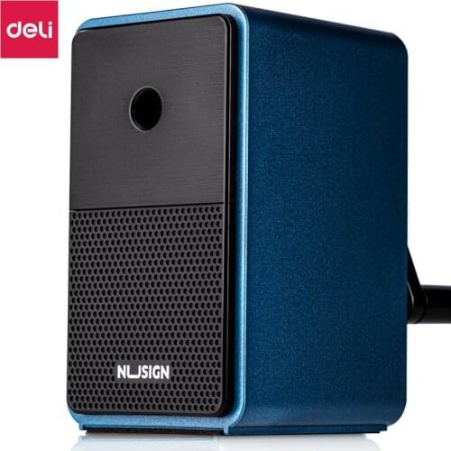 Deli Pencil Sharpener Adjustable Different Tip Sizes Long Lasting Blade School Stationery Hand Crank Sharpeners NS077