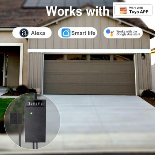 Tuya Intelligent Garage Door Switch Wireless WiFi Garage Opener APP Voice Remote Control Work With Alexa Google Home Smart Home
