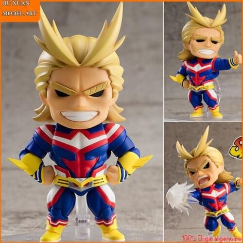 100% Original: Anime My Hero Academia All Might Q version figma Action Figure Anime Figure Model Toy Figure Collection Doll Gift