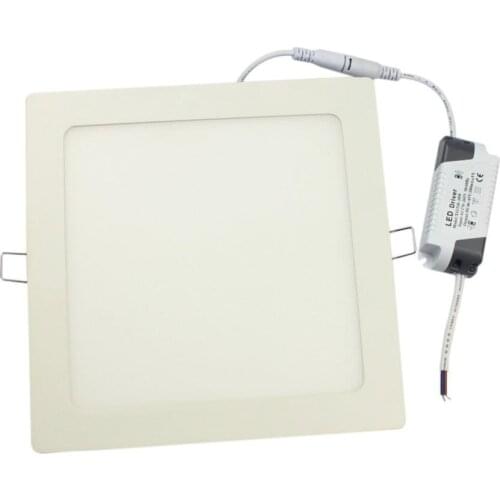 100pcs/lot,Wholesale 6W 9W 12W 15W 18W AC85~265V Cold white/warm white LED Ceiling LED Downlights square Panel Lights 2835