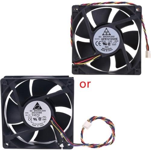 120x120x38mm Brushless DC 12V 1.6A PWM Server Cooling Fan For Delta AFC1212DE fan cooler C26