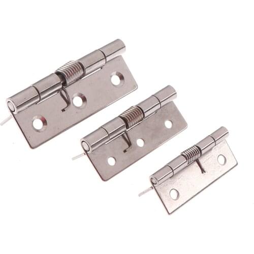 2/2.5/3 Inch Long Stainless Steel Self-Closing Corner Spring Draw Door Hinge Hardware And Furniture Mini Micro Hinge
