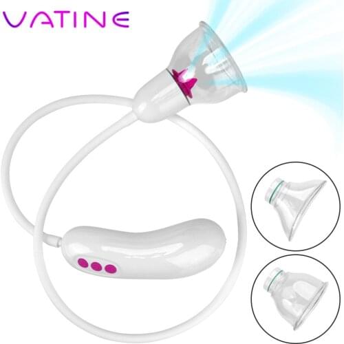 25850 Clitoris Stimulator Breast Vagina Pump Sex Toys For Women 5+2 Sucking Licking Modes 2 In 1 Vibrators Nipple Sucker