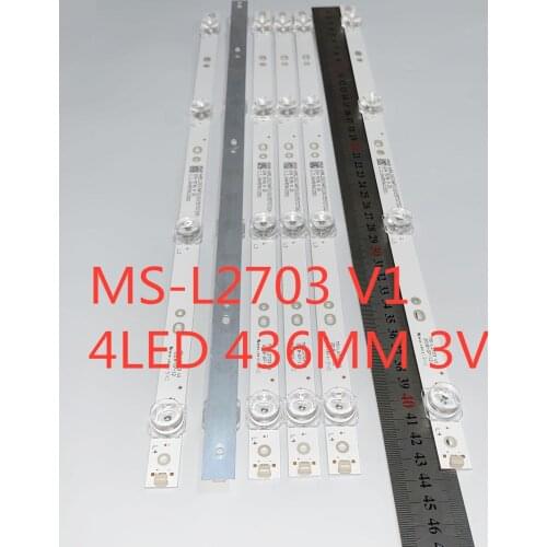 30-50-80PCS High quality original light bar to maintain TV backlight MS-L2703 V1 3V 436MM 64ML200 A34 M196 H 2K 2.3.0449D9A12001