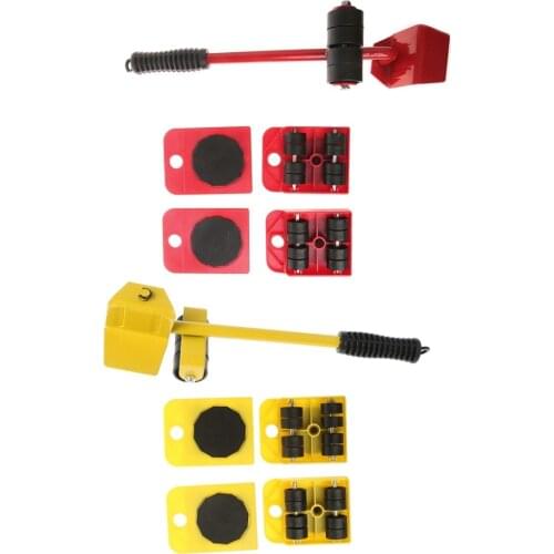 ANENG 5Pcs Furniture Transport Roller Set Removal Lifting Moving Tool Heavy Move House