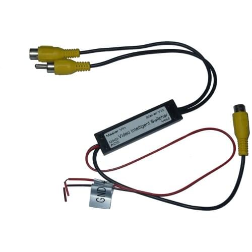 Car Video Two in One Out Conversion Line Camera Reversing Image Driving Recorder AV Video Switching Line