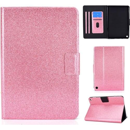 Glitter Case for Amazon Fire HD10 2021 11th generation HD 10 Plus Soft Cover Stand Holder with Card Slot