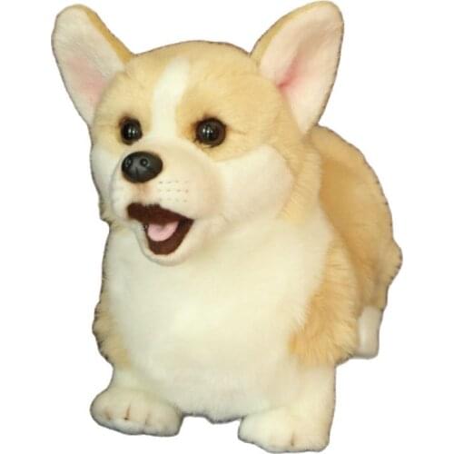 Hot sale Plush toy corgi doll welsh beagle simulation dog creative dog doll send girlfriend cute special birthday gift for kids