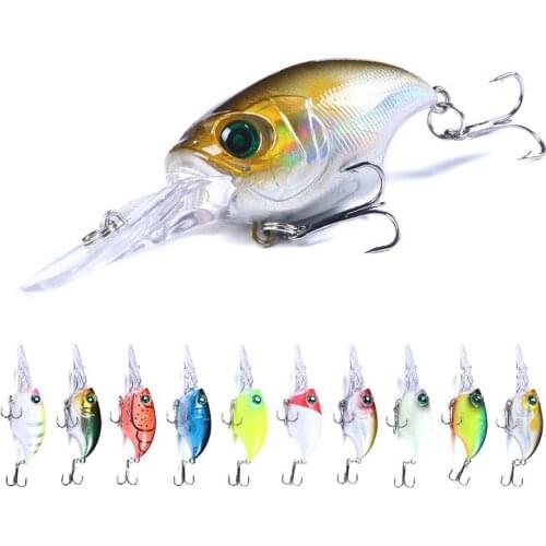 HENGJIA 1pcs 7.5cm 11g Crankbait Fishing Lures Wobblers Hard Baits Minnow Fishing Tackle