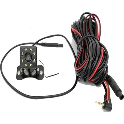 Car driving recorder rear cable 4 core hole lengthening extension cable reversing image lens video cable