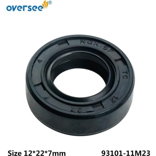Oversee Outboard Drive Shaft Oil Seal 93101-11M23 12*22*7 Fit Yamaha F9.9 9310111M2300