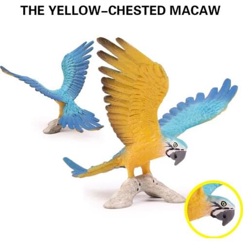 Mini Simulation Parrot Creative Feather Lawn Figurine Ornament Animal Bird Garden Bird Prop Decoration Home Decor Miniature