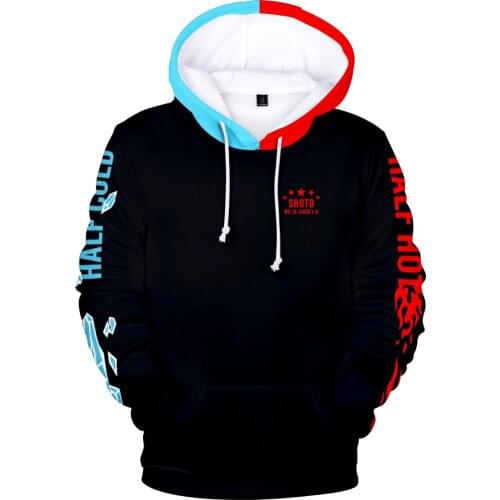 Popular 3D My Hero Academia Men and Women Comfort 3D Hoodie Fashion Childrens Black Hoodie Autumn Winter Manga Sweatshirt