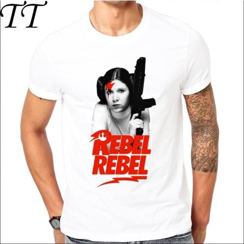 2019 Novel nice print design Princess Leia Rebel Rebel summer T-shirt Cool men spring summer shirt brand fashion shirt cool tops