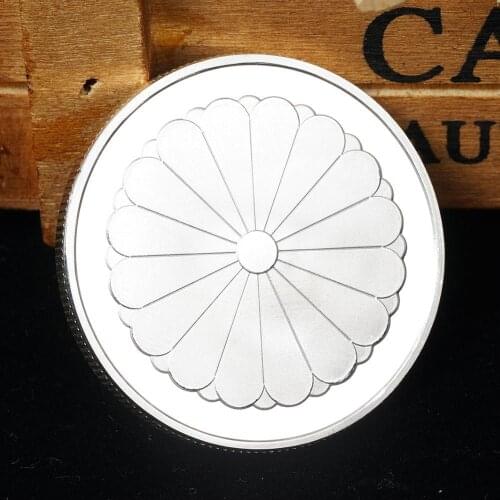 New Japan Silver Phoenix Chrysanthemum Metal Coins Souvenir Art Sillver Coin Collection Festival Gift