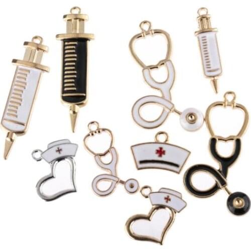 New 30 Pcs Doctors nurse Charm DIY Metal Charms Jewelry Making Pendants A237