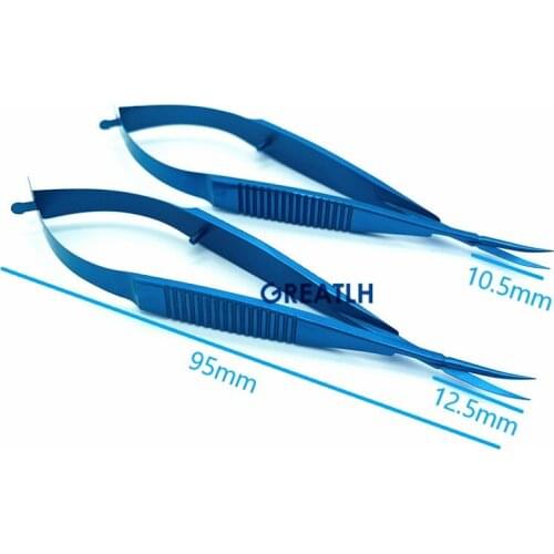 Ophthalmic Vannas Capssulotomy Scissors Curved forceps Eye micro instrument Ophthalmic tools