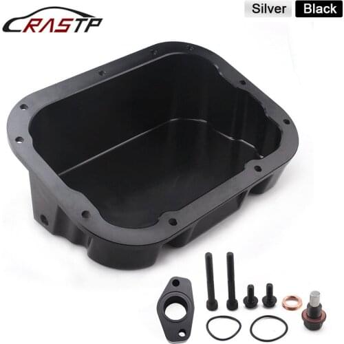 Black Silver Engine Oil Pan for 09-onNissan R35 GT-R VR38 CBA DBA LHD&RHD Wet Sump Oil pickup extension 1.5+Oil Capacity LCA015