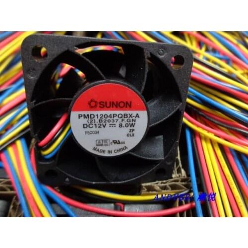 SUNON PMD1204PQBX-A (2). B2037.F.GN DC 12V 8W 40x40x28mm 4-wire Server Cooling Fan