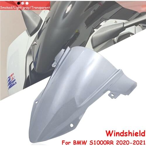 Motorcycle Double Bubble Front Windscreen Windshield Shield Wind Deflector For BMW S1000RR 2019 2020 2021 S1000 RR