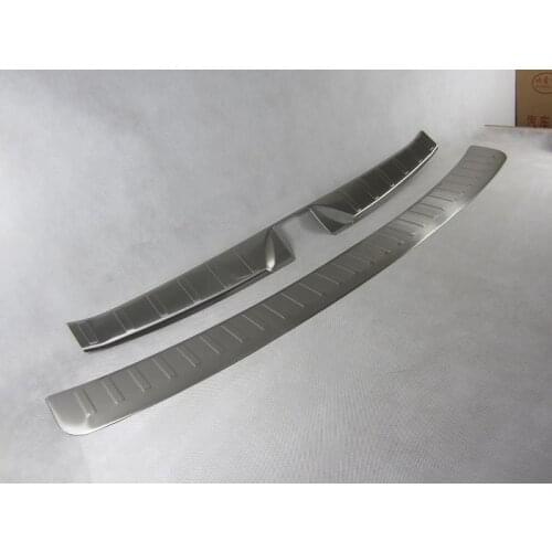 Stainless steel rear bumper guard guards who sill trim pattern car styling For 2013 2014 Subaru Forester