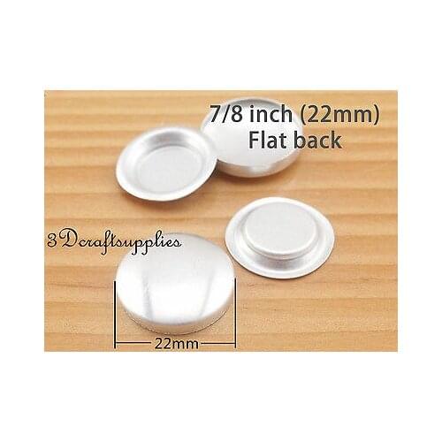 100 sets of cover buttons 7/8 inch ( 22 mm) Size 36 Self cover buttons Flat back
